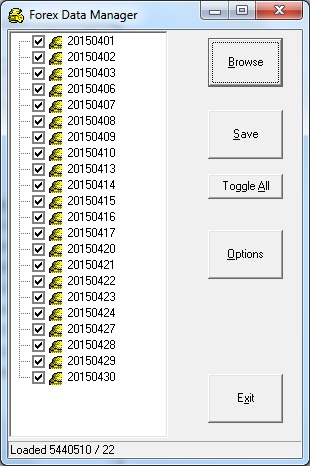 forex tick by tick data editor