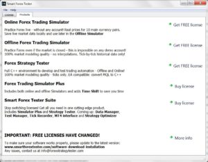 Smart Forex Tester Suite Products