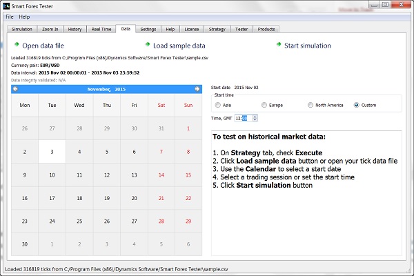 Offline Forex Simulator